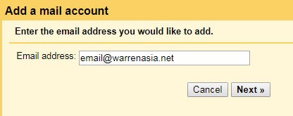 Gmail Add external account